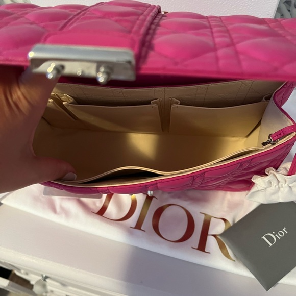 Christian Dior Fuchsia Cannage Quilted Lambskin Leather Miss Dior - Picture 5 of 15